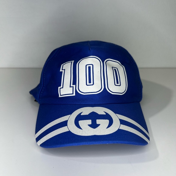 Gucci 100 Logo College Velcro Adjustable Trucker Baseball Strap Cap Hat - Picture 4 of 10